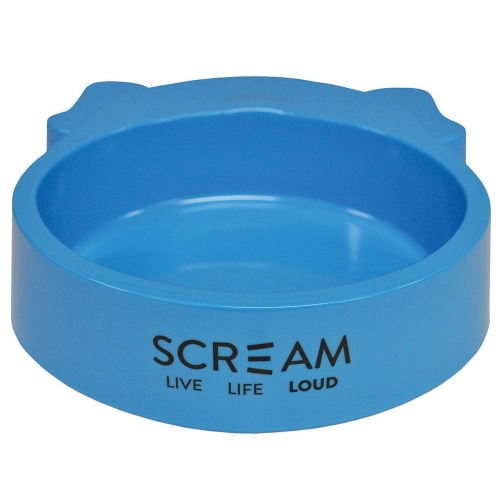 Scream DOG FACE BOWL 350ml Loud Blue