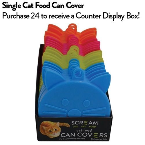 Scream CAT FOOD CAN COVER SINGLE Assorted Colours