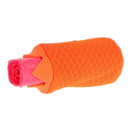 Scream PET WASTE BAG DISPENSER w/CLIP (NO BAG) Loud Orange 4.5x8cm