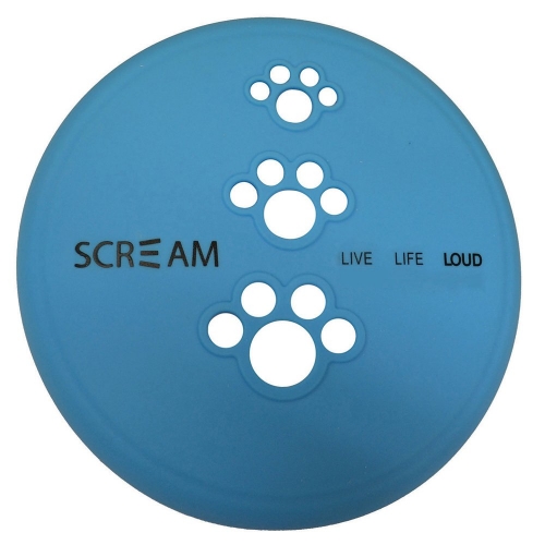 Scream SILICONE PET FLYER Loud Blue - Small 18cm