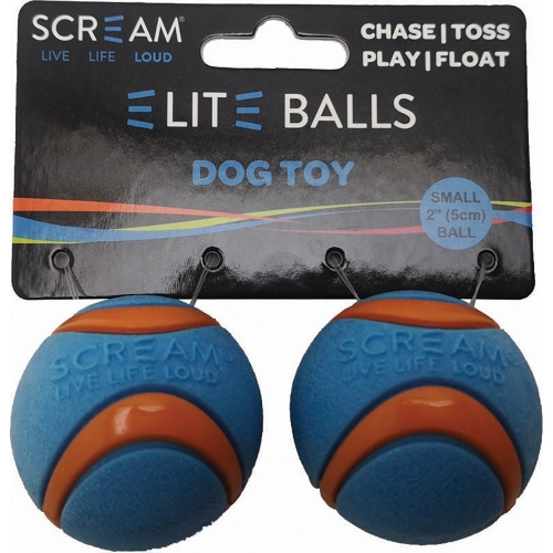 Scream ELITE BALL Loud Blue & Orange 2pk - Small 5cm